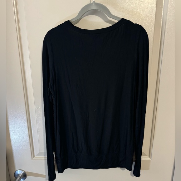 White House Black Market Long Sleeve Tee with Floral Detail - Picture 4 of 4